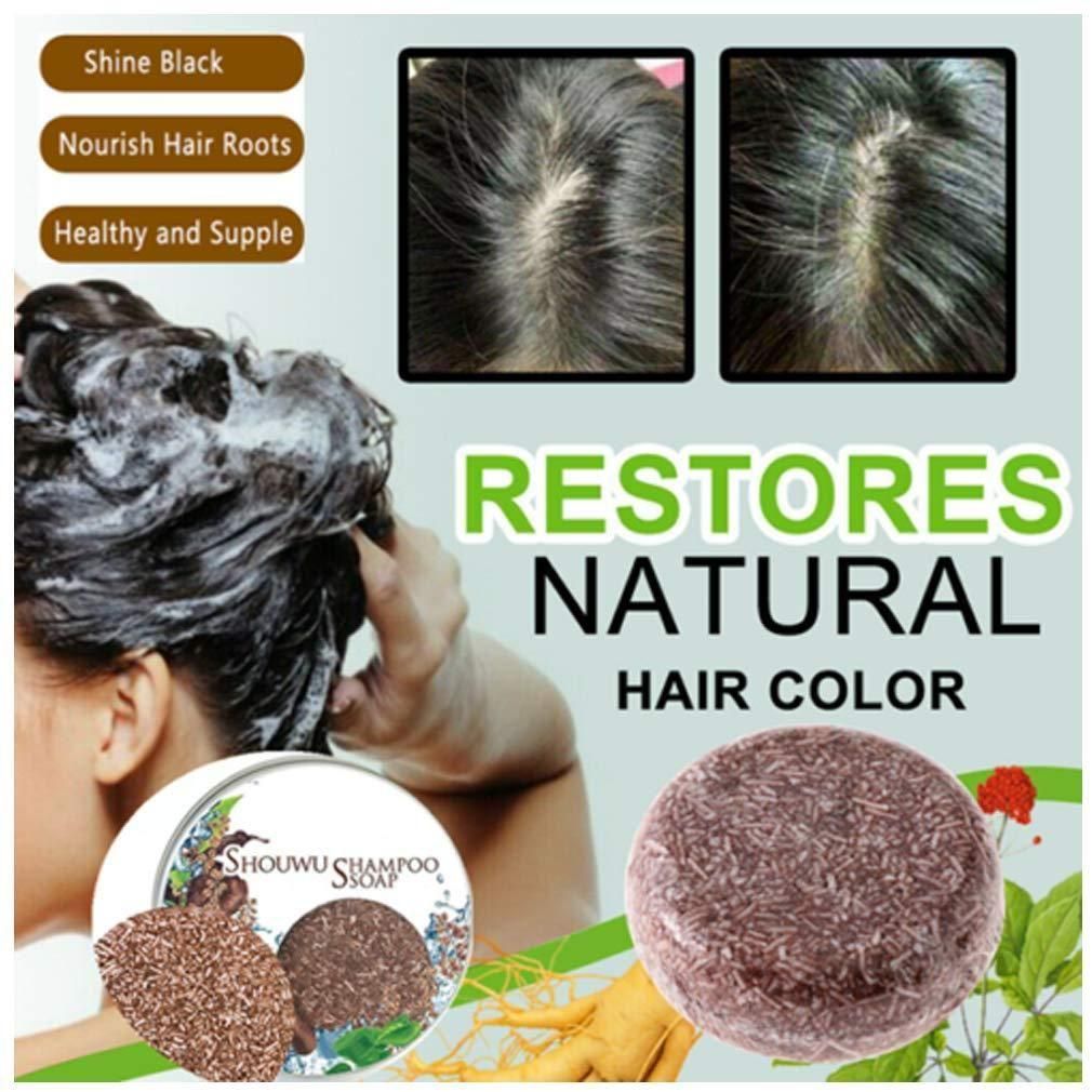 Hair Darkening Shampoo Bar-Natural Organic Conditioner And Repair Care (Pack of 1)